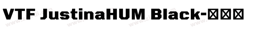 VTF JustinaHUM Black字体转换 VTF JustinaHUM Black字体转换